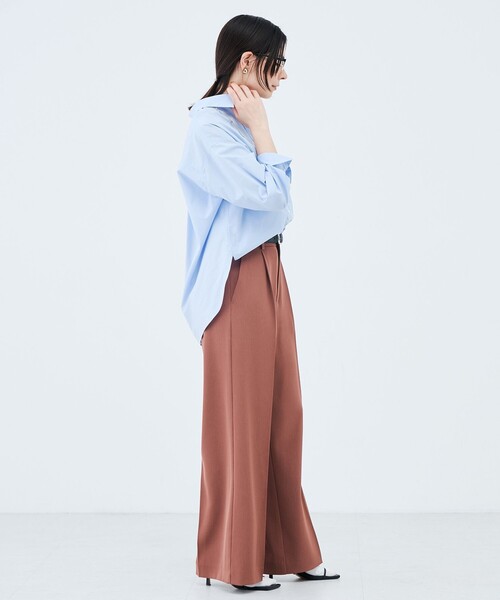 NOLLEY’S Sophi(ノーリーズソフィ)の「ウォッシャブルタイプライター2WAYシャツ(シャツ/ブラウス・レディース・サックスブルー/オリーブ/ホワイト/ベビーピンク・38)」の11枚目の写真