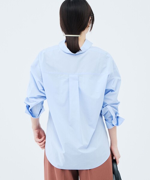 NOLLEY’S Sophi(ノーリーズソフィ)の「ウォッシャブルタイプライター2WAYシャツ(シャツ/ブラウス・レディース・サックスブルー/オリーブ/ホワイト/ベビーピンク・38)」の14枚目の写真