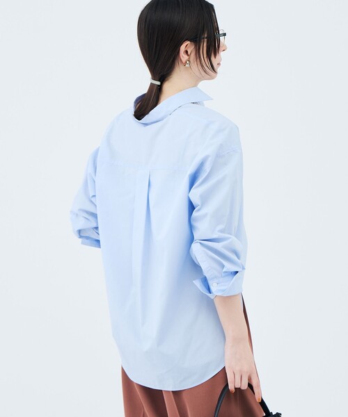 NOLLEY’S Sophi(ノーリーズソフィ)の「ウォッシャブルタイプライター2WAYシャツ(シャツ/ブラウス・レディース・サックスブルー/オリーブ/ホワイト/ベビーピンク・38)」の15枚目の写真