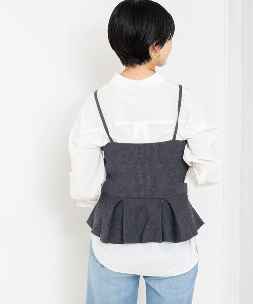 NOLLEY’S Sophi(ノーリーズソフィ)の「ウォッシャブルタイプライター2WAYシャツ(シャツ/ブラウス・レディース・サックスブルー/オリーブ/ホワイト/ベビーピンク・38)」の18枚目の写真