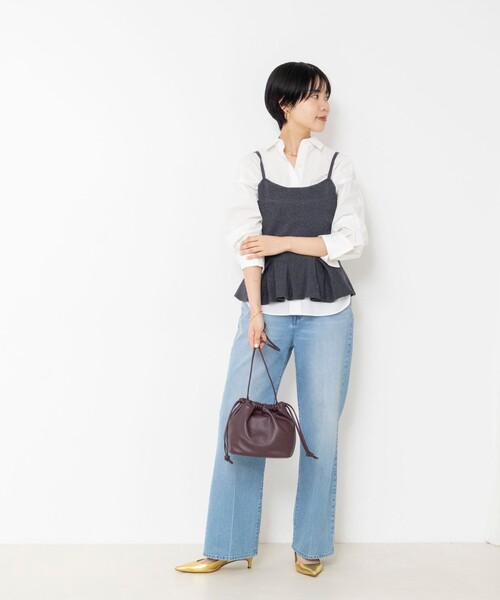 NOLLEY’S Sophi(ノーリーズソフィ)の「ウォッシャブルタイプライター2WAYシャツ(シャツ/ブラウス・レディース・サックスブルー/オリーブ/ホワイト/ベビーピンク・38)」の19枚目の写真