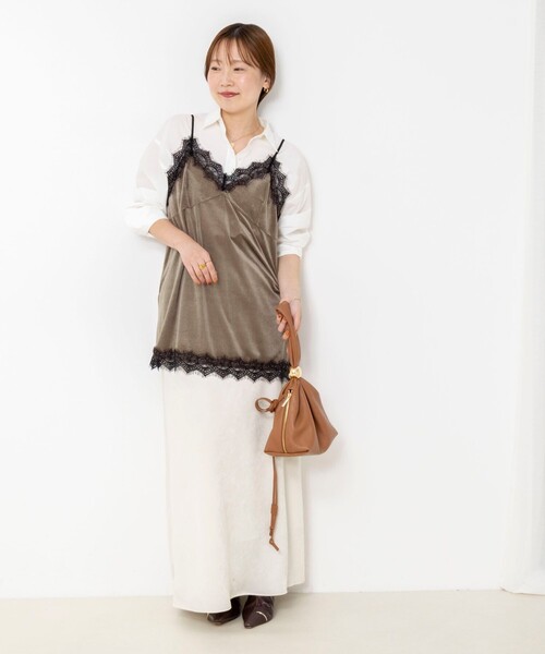 NOLLEY’S Sophi(ノーリーズソフィ)の「ウォッシャブルタイプライター2WAYシャツ(シャツ/ブラウス・レディース・サックスブルー/オリーブ/ホワイト/ベビーピンク・38)」の20枚目の写真