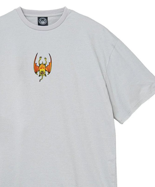 TOY MACHINE(トイ マシーン)の「TM SECT BAT COOL DRY SS TOP(Tシャツ/カットソー・メンズ・ライトグレー/ブラック・M/L/XL)」の1枚目の写真