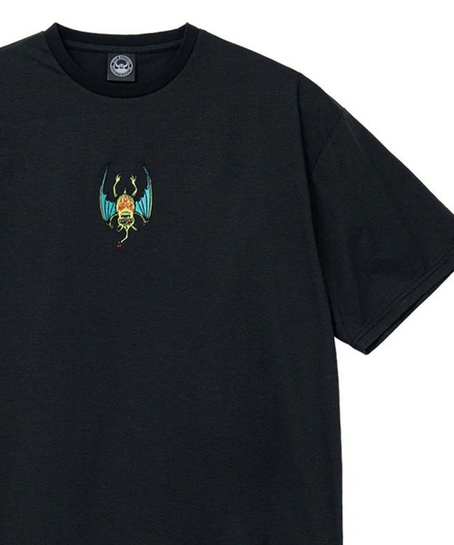 TOY MACHINE(トイ マシーン)の「TM SECT BAT COOL DRY SS TOP(Tシャツ/カットソー・メンズ・ライトグレー/ブラック・M/L/XL)」の2枚目の写真