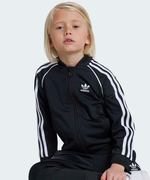 adidas(アディダス)の「アディカラーSSTトラックスーツ キッズ / アディダスオリジナルス adidas Originals(ジャージ・キッズ・ブラック・100/110/120/130)」の3枚目の写真