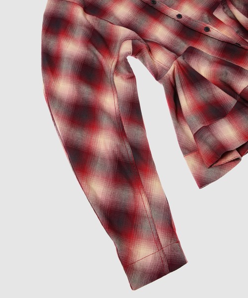 GANNI(ガニー)の「Cotton Flannel Check Peplum Shirt(Tシャツ/カットソー・レディース・その他1・36/38)」の4枚目の写真