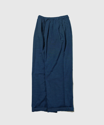TAILOR STUDIO（テーラースタジオ）の「リネンセミワイドバンディングパンツ（アッシュブルー）（その他パンツ）」