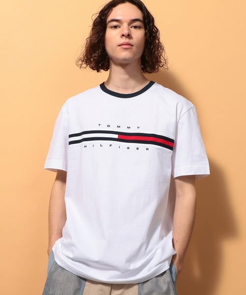 TOMMY HILFIGER（トミーヒルフィガー）の「【オンライン限定】【ユニセックス】トミーヒルフィガーロゴTシャツ / TINO TEE（Tシャツ/カットソー・レディース・ホワイト/ネイビー/グレー/レッド/ホワイト系その他/ネイビー系/ブラック/ブルー/ピンク/グレー系その他/レッド系その他/ブラック系その他/ホワイト系その他2/グレー系その他2・MEDIUM/SMALL/LARGE/X-LARGE/XX-LARGE）」の20枚目の写真