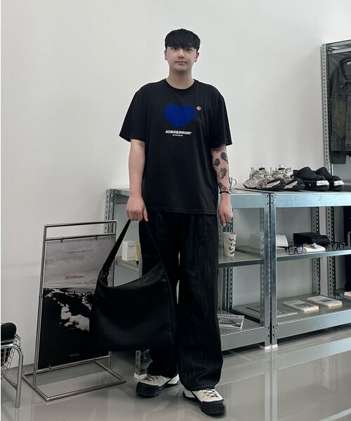 MUSINSA STANDARD（ムシンサスタンダード）の「シンセティックレザー スクエア ホーボーバッグ [ブラック]（トートバッグ・メンズ・その他・F）」の18枚目の写真