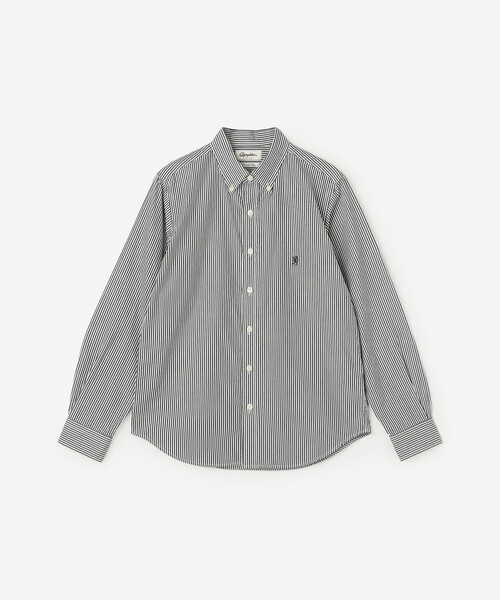 GYMPHLEX(ジムフレックス)の「Gymphlex | コットン ストライプ ボタンダウンシャツ WOMEN(シャツ/ブラウス・レディース・ブラック系その他・12)」の13枚目の写真