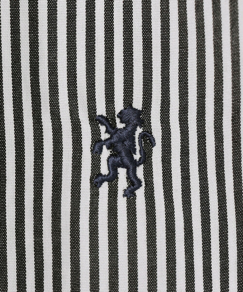 GYMPHLEX(ジムフレックス)の「Gymphlex | コットン ストライプ ボタンダウンシャツ WOMEN(シャツ/ブラウス・レディース・ブラック系その他・12)」の7枚目の写真