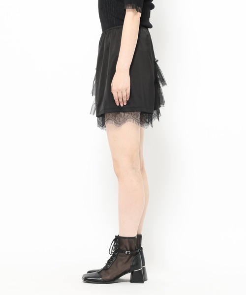 HARE(ハレ)の「2WAYレースプリーツミニスカート(HARE)(スカート・レディース・グレー/ブラック・FREE)」の13枚目の写真