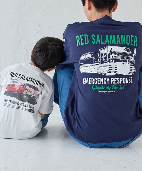 j.n.r.d(ジェー・エヌ・アール・ディー)の「【Red Salamander】イラストプリントTシャツ(Tシャツ/カットソー・メンズ・ネイビー/ホワイト/ブラック・M/L/LL)」の13枚目の写真