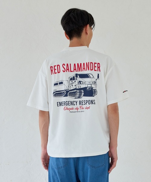 j.n.r.d(ジェー・エヌ・アール・ディー)の「【Red Salamander】イラストプリントTシャツ(Tシャツ/カットソー・メンズ・ネイビー/ホワイト/ブラック・M/L/LL)」の18枚目の写真