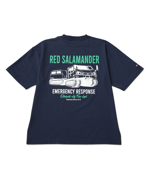 j.n.r.d(ジェー・エヌ・アール・ディー)の「【Red Salamander】イラストプリントTシャツ(Tシャツ/カットソー・メンズ・ネイビー/ホワイト/ブラック・M/L/LL)」の10枚目の写真