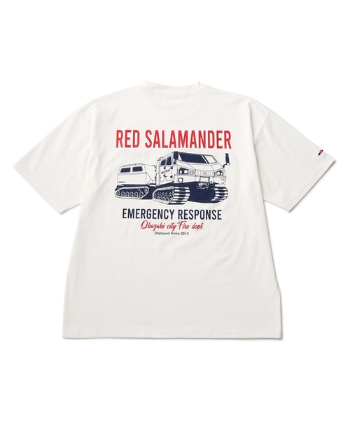 j.n.r.d(ジェー・エヌ・アール・ディー)の「【Red Salamander】イラストプリントTシャツ(Tシャツ/カットソー・メンズ・ネイビー/ホワイト/ブラック・M/L/LL)」の6枚目の写真