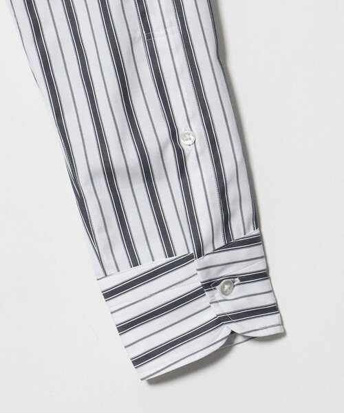 UNITED ARROWS(ユナイテッドアローズ)の「THOMAS MASON オルタネイトストライプ ショートポイント レギュラーカラーシャツ(シャツ/ブラウス・メンズ・ダークグレー・41cm/39cm/40cm)」の5枚目の写真