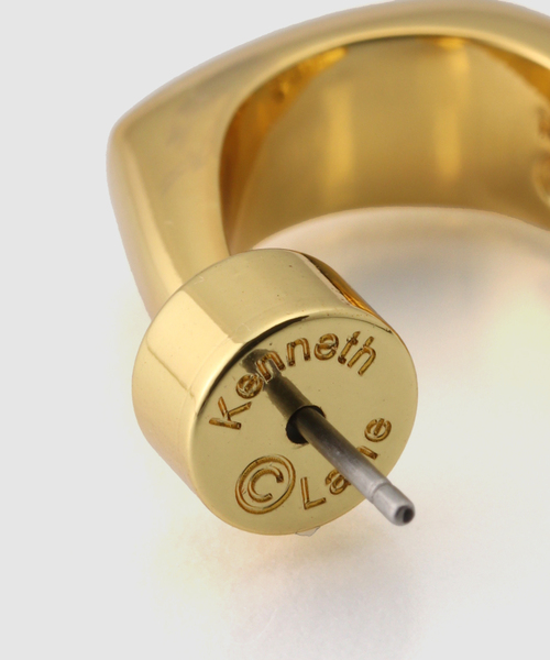 Kenneth Jay Lane（ネスジェイレーン）の「【Kenneth Jay Lane/ケネス ジェイ レーン】 gold hoop earring（ネックレス・レディース・ゴールド・FREE）」の2枚目の写真