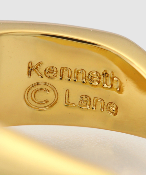 Kenneth Jay Lane（ネスジェイレーン）の「【Kenneth Jay Lane/ケネス ジェイ レーン】 gold hoop earring（ネックレス・レディース・ゴールド・FREE）」の4枚目の写真