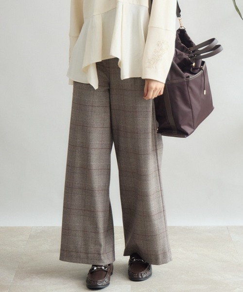 KATHARINE ROSS（キャサリンロス）の「両面起毛セミフレアパンツ（その他パンツ・レディース・ブラウン/ライトグレー/ベージュ・MEDIUM/LARGE）」の2枚目の写真