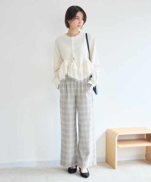 KATHARINE ROSS（キャサリンロス）の「両面起毛セミフレアパンツ（その他パンツ・レディース・ブラウン/ライトグレー/ベージュ・MEDIUM/LARGE）」の21枚目の写真