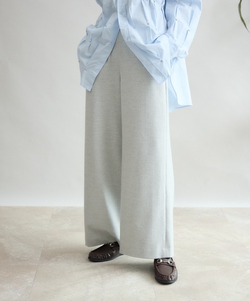 KATHARINE ROSS（キャサリンロス）の「両面起毛セミフレアパンツ（その他パンツ・レディース・ブラウン/ライトグレー/ベージュ・MEDIUM/LARGE）」の4枚目の写真