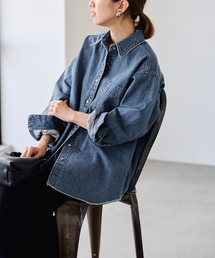denimシャツ