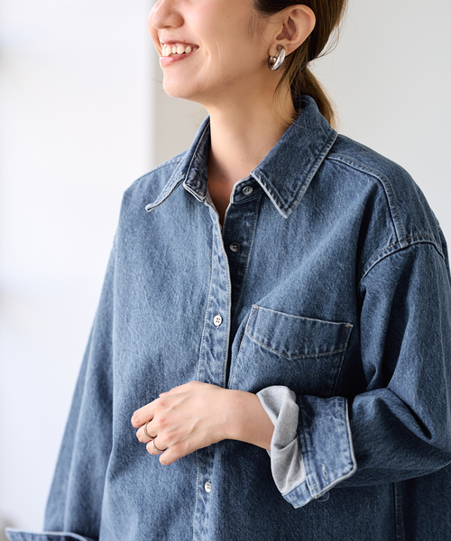 FRAMeWORK(フレームワーク)の「denimシャツ(シャツ/ブラウス・レディース・ブラック/ブルー系その他・FREE)」の19枚目の写真