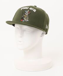 NEW ERA（ニューエラ）の「【NEW ERA/ニューエラ】59FIFTY Moomin スナフキン チャーム ライフルグリーン（キャップ）」
