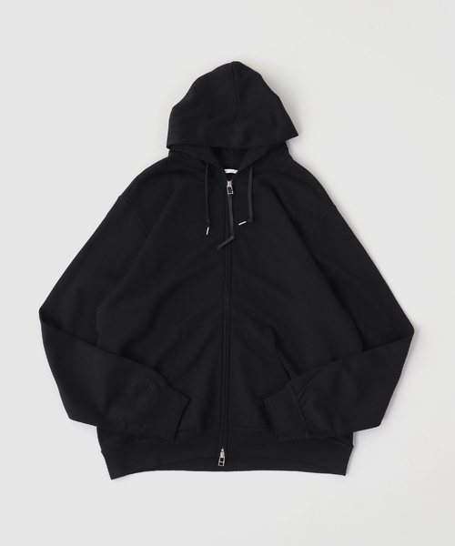 Product Twelve(プロダクトトゥエルブ)の「Product Twelve(プロダクトトゥエルブ) Super140's Melino Wool Zip Up Hoodie(Tシャツ/カットソー・メンズ・ブラック・2)」の1枚目の写真