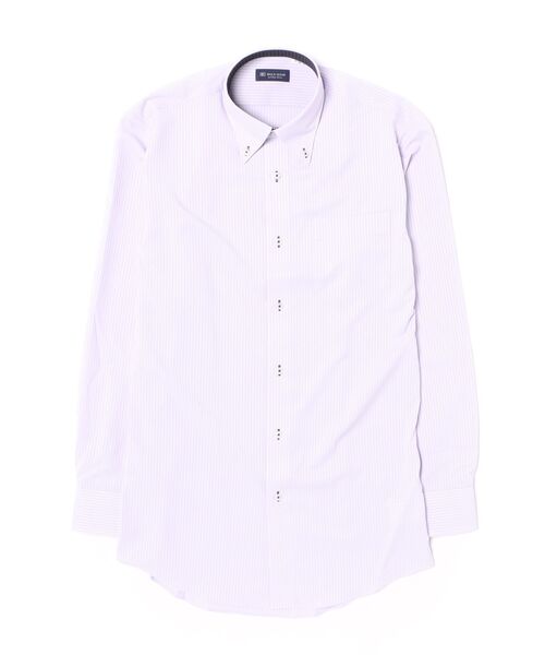 TOKYO SHIRTS(トウキョウシャツ)の「【吸水速乾】【COFREX】 形態安定ノンアイロン ボタンダウン 長袖ビジネスワイシャツ(大きいサイズ・長いサイズ)(ビジネスシャツ・メンズ・パープル・首回り39cm-裄丈88cm/首回り41cm-裄丈90cm/首回り42cm-裄丈90cm/首回り43cm-裄丈90cm/首回り45cm-裄丈82cm/首回り45cm-裄丈86cm/首回り45cm-裄丈90cm/首回り47cm-裄丈86cm/首回り47cm-裄丈90cm)」の6枚目の写真