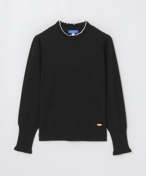BLUE LABEL CRESTBRIDGE(ブルーレーベルクレストブリッジ)の「フリルディテールニットプルオーバー(ニット/セーター・レディース・ワイン/グレー系その他/オフホワイト/ブラック・38)」の9枚目の写真