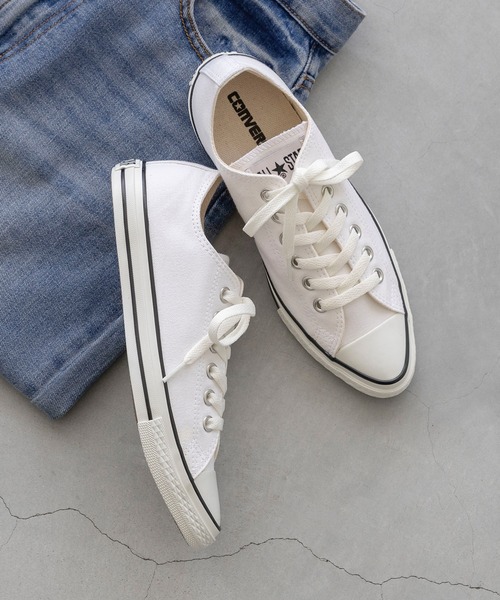 CONVERSE(コンバース)の「CONVERSE コンバース ALL STAR POINTEDTOE OX オールスター ポインテッドトゥ ローカット スニーカー(スニーカー・レディース・レッド/ブラック×ブラック/ブラック/ホワイト・23.0cm/23.5cm/24.0cm/24.5cm/25.0cm)」の2枚目の写真