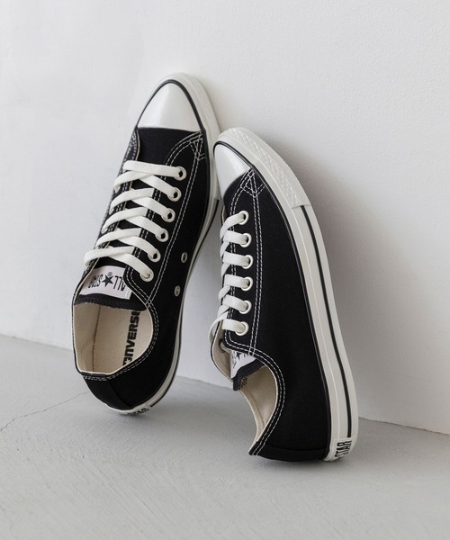 CONVERSE(コンバース)の「CONVERSE コンバース ALL STAR POINTEDTOE OX オールスター ポインテッドトゥ ローカット スニーカー(スニーカー・レディース・レッド/ブラック×ブラック/ブラック/ホワイト・23.0cm/23.5cm/24.0cm/24.5cm/25.0cm)」の3枚目の写真