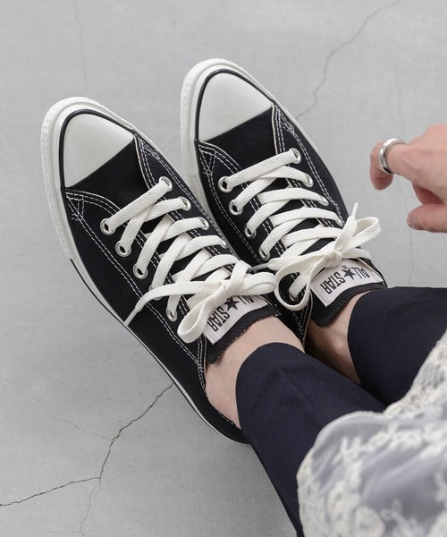 CONVERSE(コンバース)の「CONVERSE コンバース ALL STAR POINTEDTOE OX オールスター ポインテッドトゥ ローカット スニーカー(スニーカー・レディース・レッド/ブラック×ブラック/ブラック/ホワイト・23.0cm/23.5cm/24.0cm/24.5cm/25.0cm)」の19枚目の写真