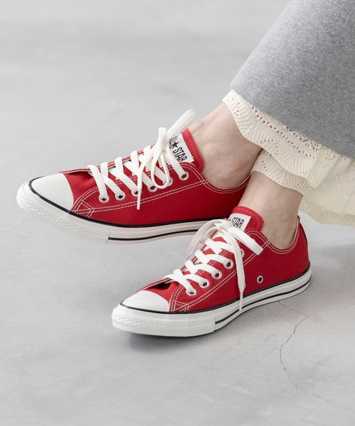 CONVERSE(コンバース)の「CONVERSE コンバース ALL STAR POINTEDTOE OX オールスター ポインテッドトゥ ローカット スニーカー(スニーカー・レディース・レッド/ブラック×ブラック/ブラック/ホワイト・23.0cm/23.5cm/24.0cm/24.5cm/25.0cm)」の7枚目の写真