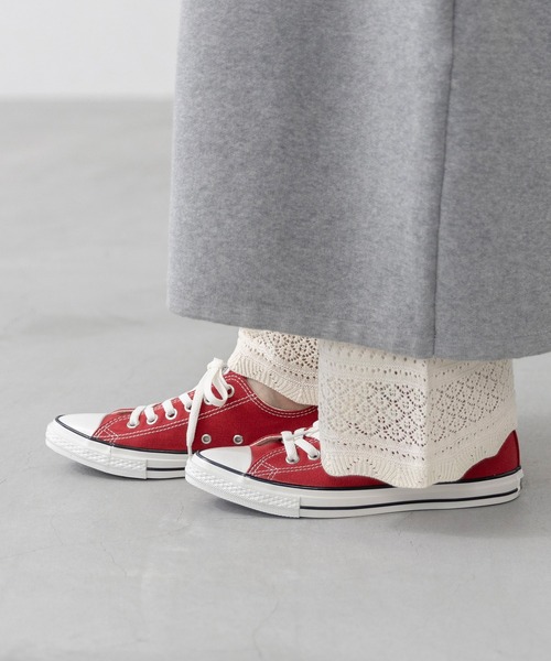 CONVERSE(コンバース)の「CONVERSE コンバース ALL STAR POINTEDTOE OX オールスター ポインテッドトゥ ローカット スニーカー(スニーカー・レディース・レッド/ブラック×ブラック/ブラック/ホワイト・23.0cm/23.5cm/24.0cm/24.5cm/25.0cm)」の9枚目の写真