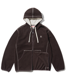 AECA（エイカ）の「AECA EVERLIGHT FLEECE ZIP UP HOODIE-BROWN（その他アウター）」