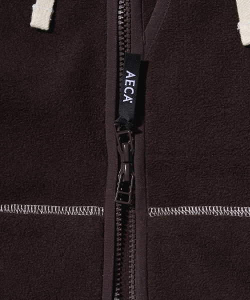 AECA（エイカ）の「AECA EVERLIGHT FLEECE ZIP UP HOODIE-BROWN（その他アウター・レディース・その他・S/M/L）」の7枚目の写真