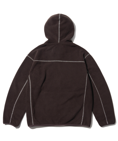 AECA（エイカ）の「AECA EVERLIGHT FLEECE ZIP UP HOODIE-BROWN（その他アウター・レディース・その他・S/M/L）」の9枚目の写真