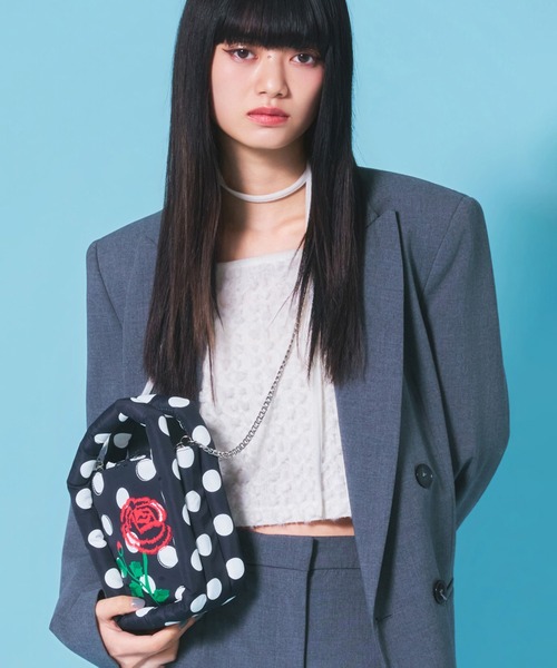 Casselini(キャセリーニ)の「Casselini(キャセリーニ)Muse Box Mini Bag(ショルダーバッグ・レディース・ブラック/イエロー・FREE)」の2枚目の写真