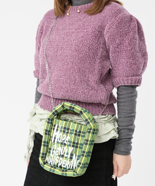 Casselini(キャセリーニ)の「Casselini(キャセリーニ)Muse Box Mini Bag(ショルダーバッグ・レディース・ブラック/イエロー・FREE)」の22枚目の写真