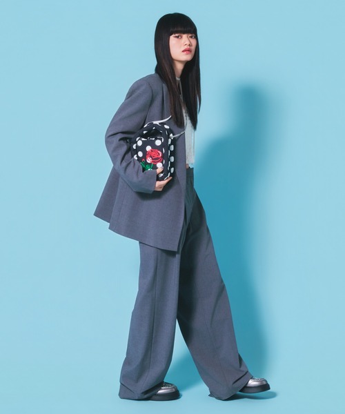 Casselini(キャセリーニ)の「Casselini(キャセリーニ)Muse Box Mini Bag(ショルダーバッグ・レディース・ブラック/イエロー・FREE)」の8枚目の写真