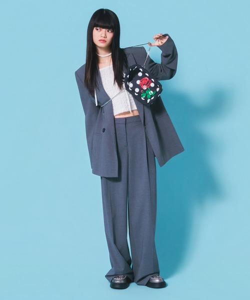 Casselini(キャセリーニ)の「Casselini(キャセリーニ)Muse Box Mini Bag(ショルダーバッグ・レディース・ブラック/イエロー・FREE)」の10枚目の写真