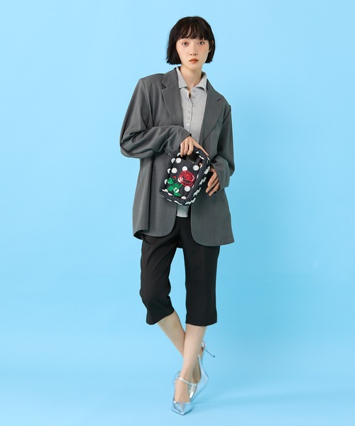 Casselini(キャセリーニ)の「Casselini(キャセリーニ)Muse Box Mini Bag(ショルダーバッグ・レディース・ブラック/イエロー・FREE)」の15枚目の写真