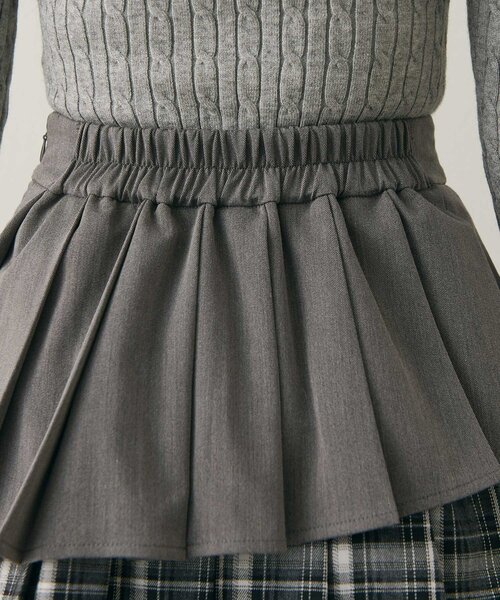 Belle Charme(ベルシャルム)の「【Belle Charme】Mix Check Pleats Skirt(スカート・レディース・ブラック/グレー/ベージュ・FREE)」の9枚目の写真
