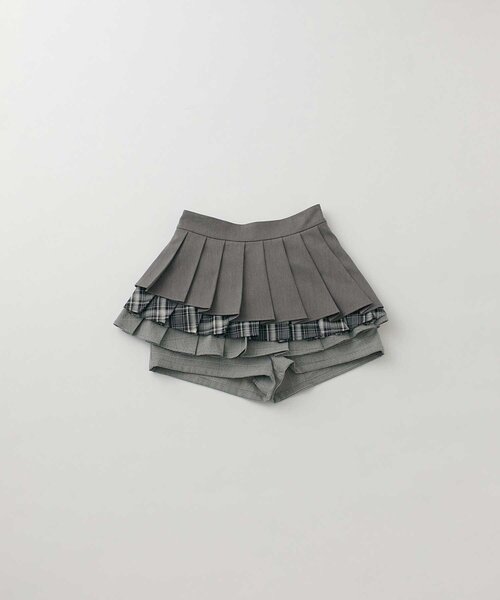Belle Charme(ベルシャルム)の「【Belle Charme】Mix Check Pleats Skirt(スカート・レディース・ブラック/グレー/ベージュ・FREE)」の14枚目の写真