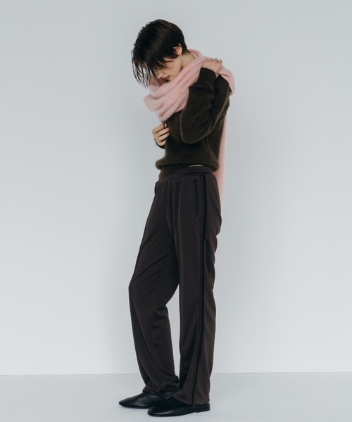 CREDONA(クレドナ)の「MINK FINISH CREW-NECK KNIT TOP/ミンクフィニッシュクルーネックニット(ニット/セーター・レディース・ブラウン/ピンク/グレー/イエロー・FREE)」の15枚目の写真
