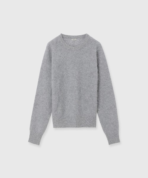 CREDONA(クレドナ)の「MINK FINISH CREW-NECK KNIT TOP/ミンクフィニッシュクルーネックニット(ニット/セーター・レディース・ブラウン/ピンク/グレー/イエロー・FREE)」の19枚目の写真