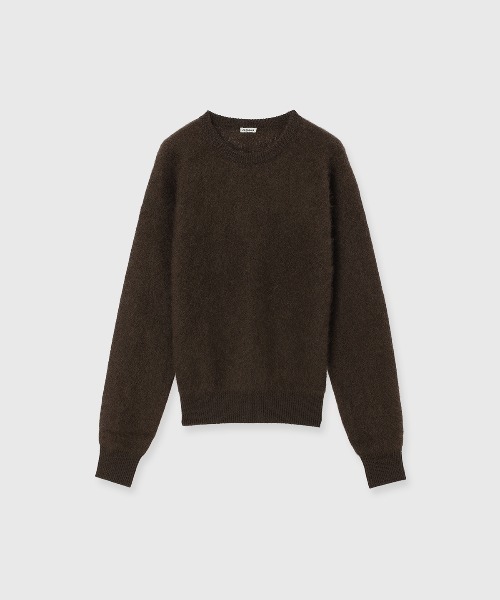 CREDONA(クレドナ)の「MINK FINISH CREW-NECK KNIT TOP/ミンクフィニッシュクルーネックニット(ニット/セーター・レディース・ブラウン/ピンク/グレー/イエロー・FREE)」の21枚目の写真